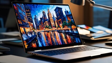 laptop with a mouse, Generative Ai