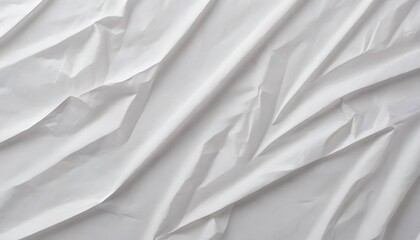 Obraz premium White Wrinkled Fabric