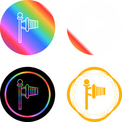 Windsock Vector Icon