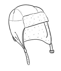 digital illustration of winter hat