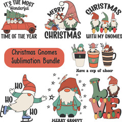 Christmas Gnomes Sublimation Bundle