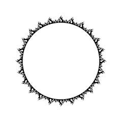 flaming circle vector.eps