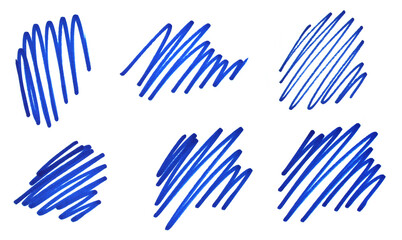 This is a scribble with a blue pen.