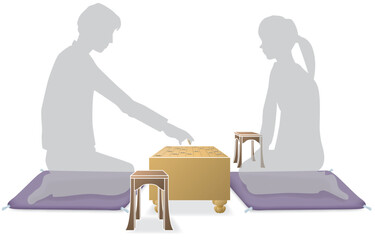 緊迫の将棋対局 知略と戦略の戦い