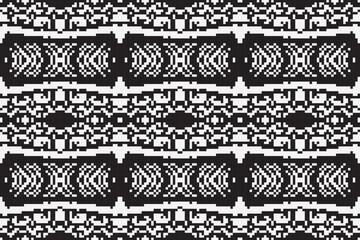 Ethnic seamless monochrome pattern vector image. Aztec geometric background. Tribal print. Navajo fabric. Modern abstract wallpaper. Vector illustration.