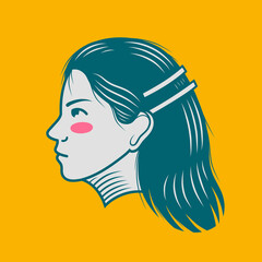 Character design avatar flat minimalist 157