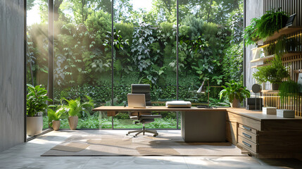 Biophilic design in office interior