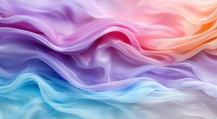 Fototapeta premium Vibrant abstract fabric waves