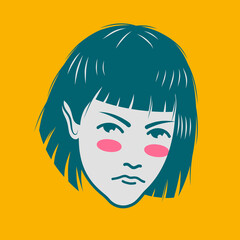 Character design avatar flat minimalist 161