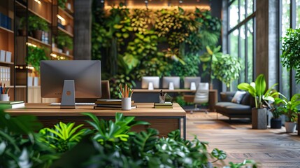 eco-friendly office interior