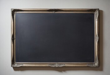 Fototapeta premium Blackboard aged ancient antique black blank board 