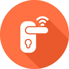 Smart Door Lock Vector Icon