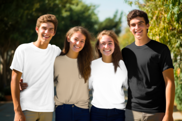 T-shirt png mockup, transparent design