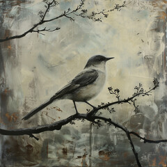 Obraz premium painted bird