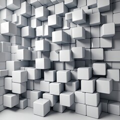 illustration of cubes on white background