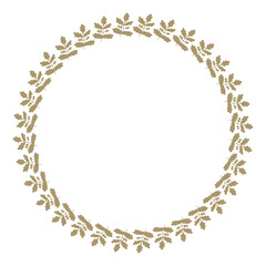 ひいらぎ模様の装飾レース枠