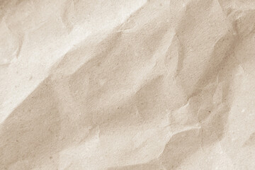 Crumpled brown paper texture. Abstract background and texture for design.