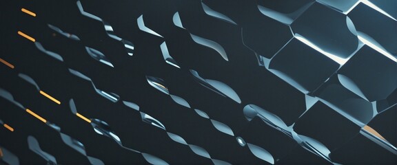 Fototapeta premium Futuristic hexagonal structure background