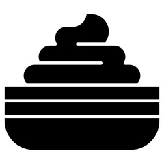 cream container, cream jar, facial cream Icon