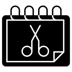 calendar, date, hair, haircut, hairstyle Icon
