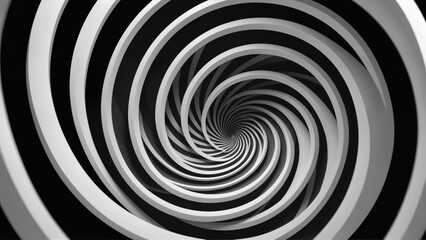 Obraz premium black and white spiral background