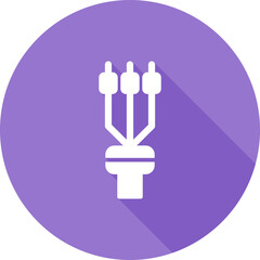 Fototapeta premium Cable Termination Sleeve Vector Icon