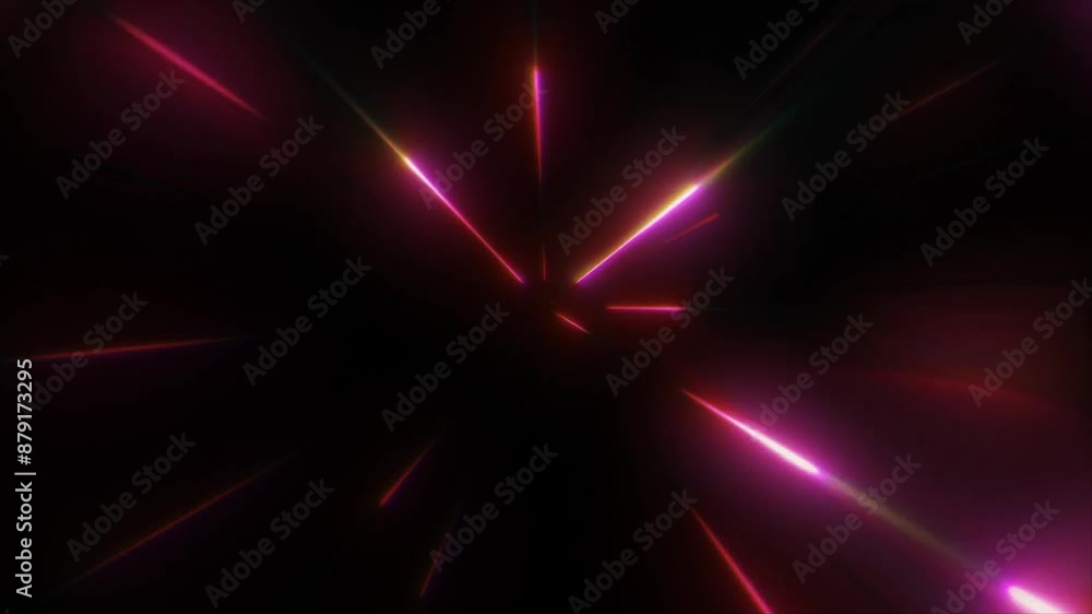Poster high speed flying lines 3d animation with grain effect. sci-fi digital footage electric move of dyna