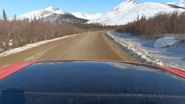 Time lapse journey on the Dempster Highway that runs 740 KM through the Yukon and Northwest Territories in Canada finishing at the Arctic Ocean.