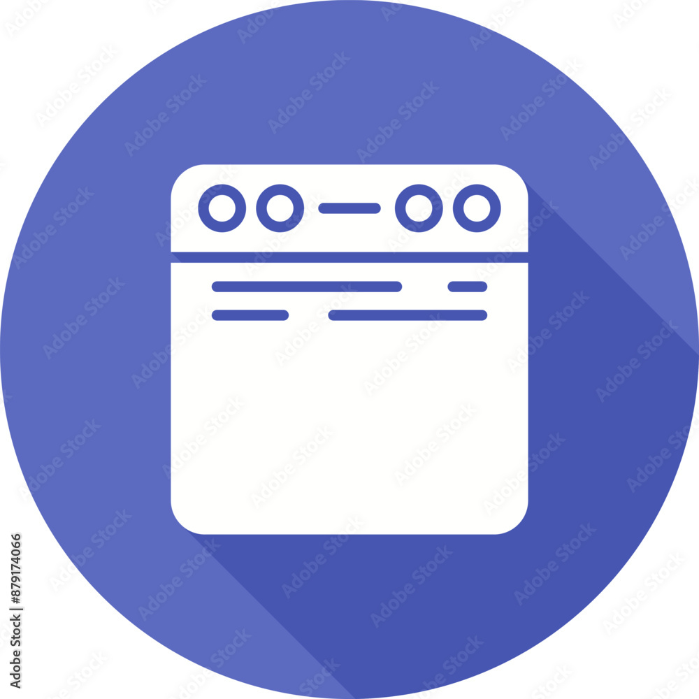 Sticker browser vector icon