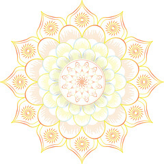 This is simple and vector mandala background and it is editable.