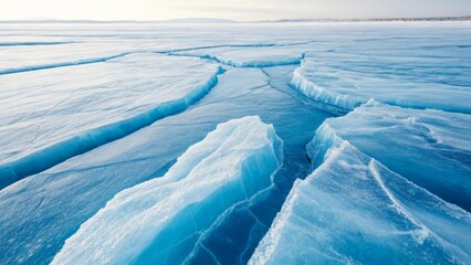 Fototapeta premium Icy Beauty A Frozen Landscape
