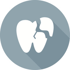 Broken Tooth Vector Icon
