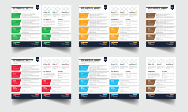 Technical Data Sheet layout template. Product Catalogue & modern a4 product catalog design template, Sponsorship level template design, A4 flyer, corporate flyer, business flyer, catalog