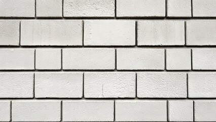 Naklejka premium Clean and crisp white brick wall