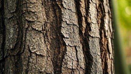 Obraz premium Natures intricate patterns A closeup of a tree trunk