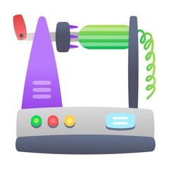 A spiralizer icon designed in flat style 