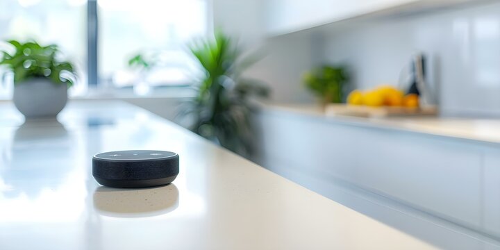 Voice-activated smart home assistant designed for the hand. Concept Smart Home, Voice Activation, Handheld Device, Technology, Convenience