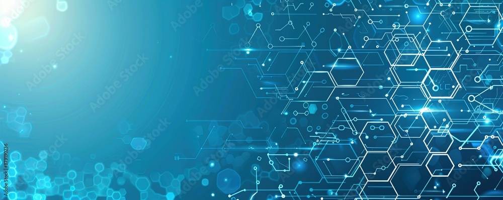 Poster abstract digital network pattern