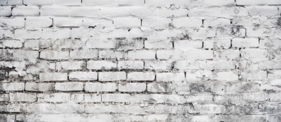 Fototapeta premium Weathered White Brick Wall