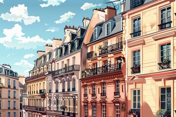 Obraz premium Historical Paris streets and cafes, charming ambiance, iconic architecture, and culture