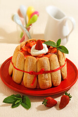 Strawberry charlotte.