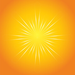 light beam transparency on orange background, sun shine, sunlight graphic, light ray, sunshine, star light shine