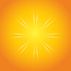 light beam transparency on orange background, sun shine, sunlight graphic, light ray, sunshine, star light shine