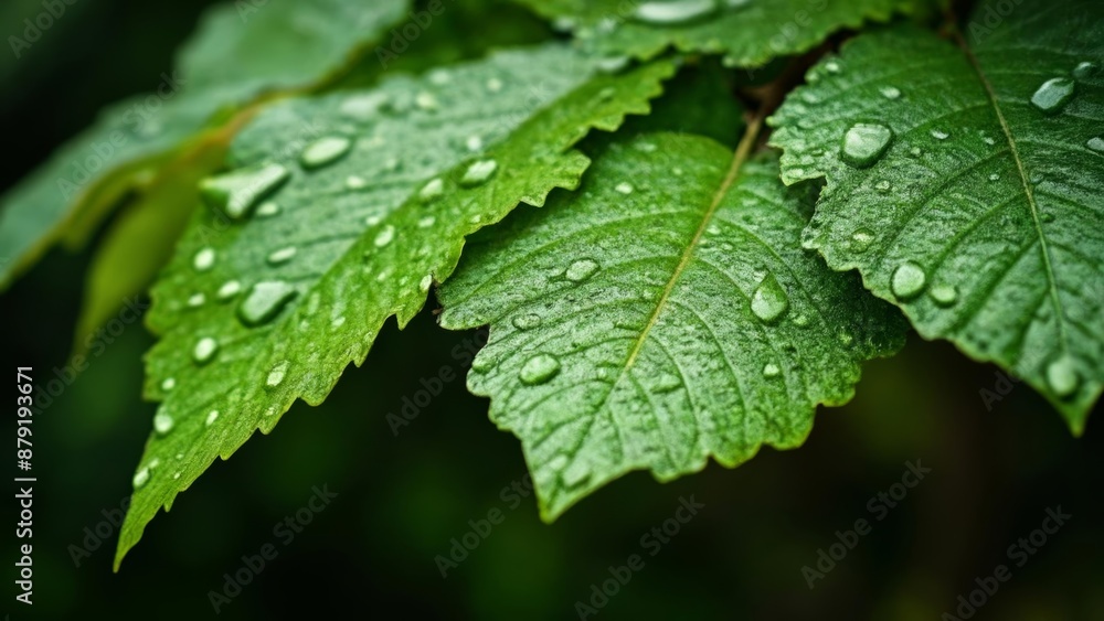 Sticker  Natures gentle touch captured in a droplet