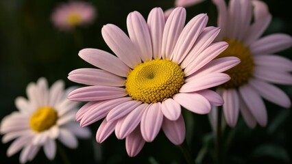 Fototapeta premium Blooming beauty A closeup of vibrant daisies