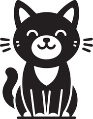 Vector illustrator of stylish cat head