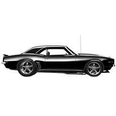 Naklejka premium Isolated Cutout Classic Car