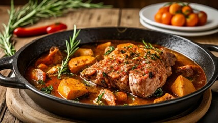 Fototapeta premium Deliciously hearty stew ready to warm your soul