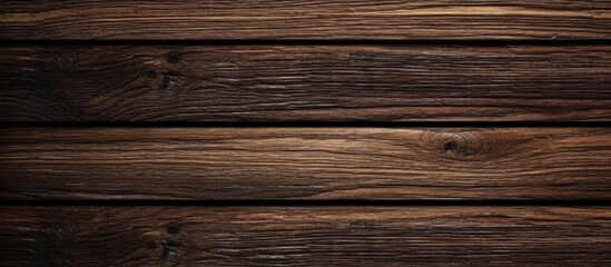 Fototapeta premium Dark Brown Wooden Planks