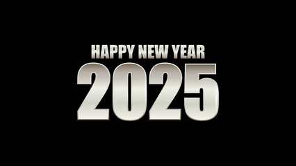 Elevate Your New Year Greetings 2025 Text Design